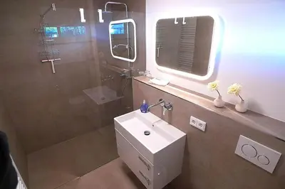 Ein Badezimmer in der Unterkunft Haus LICHT AND MOOR