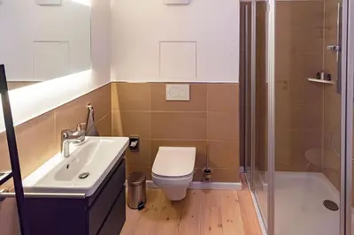 Ein Badezimmer in der Unterkunft Boddenkieker