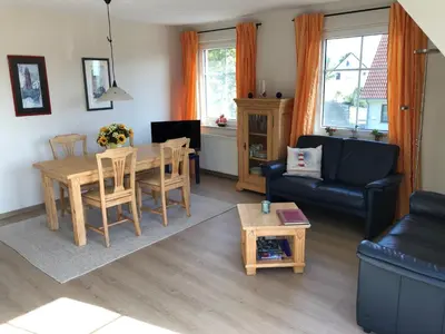 Ein Sitzbereich in der Unterkunft to Hus