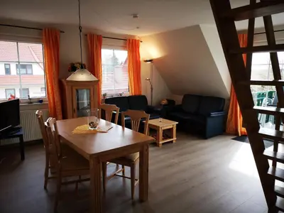Ein Sitzbereich in der Unterkunft to Hus