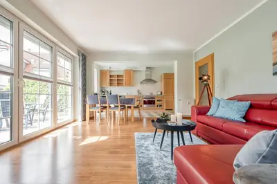 Küche/Küchenzeile in der Unterkunft Friedenstraße 17 Whg 3