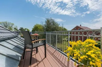 Ein Balkon oder eine Terrasse in der Unterkunft Suite Sünnenkringel