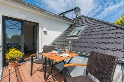 Ein Balkon oder eine Terrasse in der Unterkunft Suite Sünnenkringel