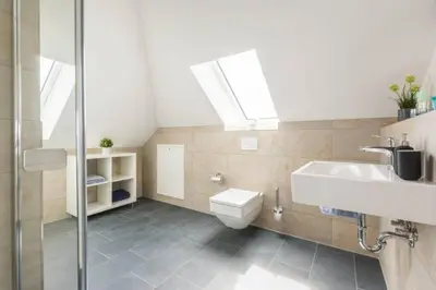 Ein Badezimmer in der Unterkunft Suite Sünnenkringel