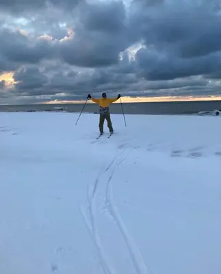 Die kleine Acht - direkt am Strand im Winter
