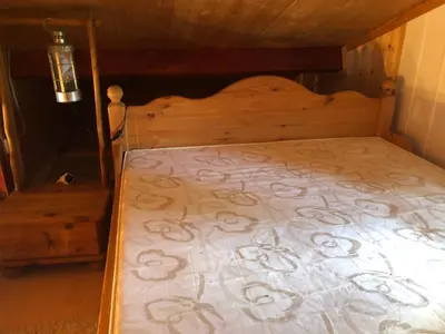 Ein Bett oder Betten in einem Zimmer der Unterkunft Ferienhaus Möwenherz