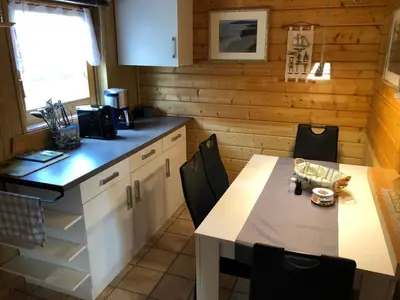Küche/Küchenzeile in der Unterkunft Ferienhaus Möwenherz