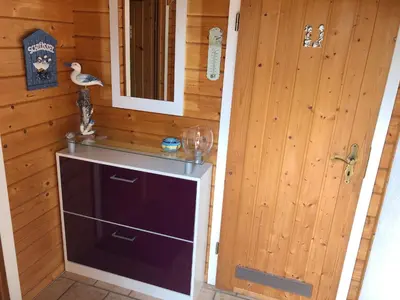 Ein Badezimmer in der Unterkunft Ferienhaus Möwenherz