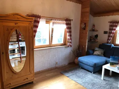 Ein Sitzbereich in der Unterkunft Ferienhaus Möwenherz