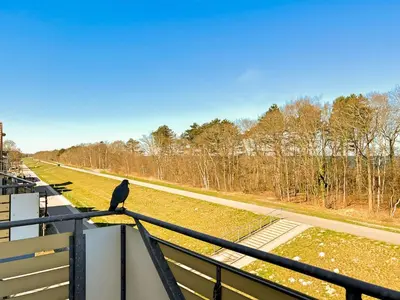 Ein Balkon oder eine Terrasse in der Unterkunft Residenz am Strand, Whg 123