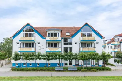 Das Gebäude in dem sich die Ferienwohnung befindet