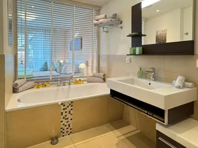 Ein Badezimmer in der Unterkunft Käptn ADI