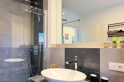 Ein Badezimmer in der Unterkunft Tordalk 05