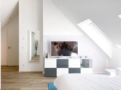 Ein Bett oder Betten in einem Zimmer der Unterkunft Tordalk 07
