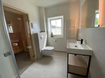 Ein Badezimmer in der Unterkunft Hus Hygge