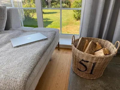 Ein Sitzbereich in der Unterkunft Hus Hygge