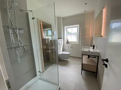 Ein Badezimmer in der Unterkunft Hus Hygge