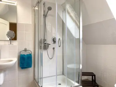 Ein Badezimmer in der Unterkunft Kormoran 19