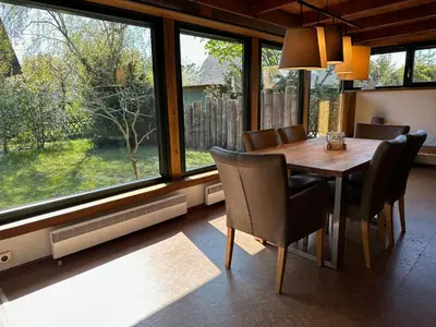 Ein Balkon oder eine Terrasse in der Unterkunft Ferienhaus Möve