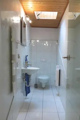 Ein Badezimmer in der Unterkunft Ferienhaus Möve