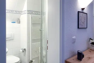 Ein Badezimmer in der Unterkunft Windflüchter 1