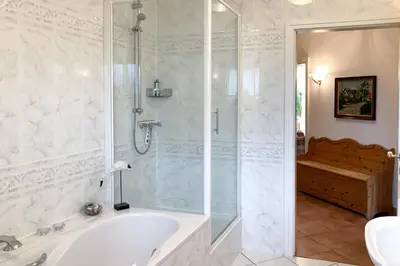 Ein Badezimmer in der Unterkunft Windflüchter 4