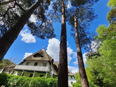 Das Gebäude in dem sich die Ferienwohnung befindet