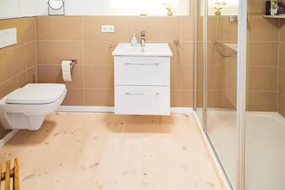 Ein Badezimmer in der Unterkunft Windrose