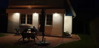 Ein Patio oder anderer Außenbereich in der Unterkunft Strandmöwe 1