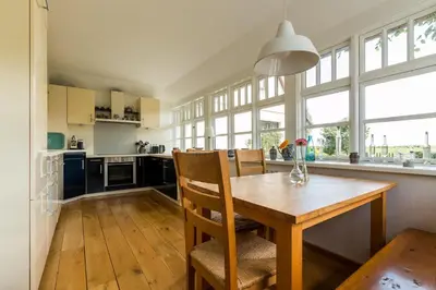 Küche/Küchenzeile in der Unterkunft Atelierhaus 