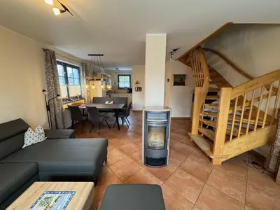 Ein Sitzbereich in der Unterkunft Neue Reihe 11a Haus Ankalath