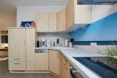Küche/Küchenzeile in der Unterkunft Neue Reihe 43 Villa Regulus EG