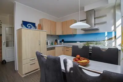 Küche/Küchenzeile in der Unterkunft Neue Reihe 43 Villa Regulus EG