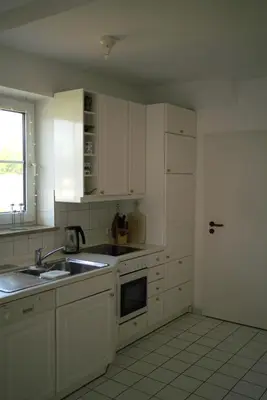 Küche/Küchenzeile in der Unterkunft Strandburg