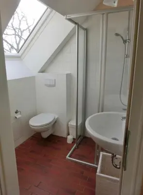 Ein Badezimmer in der Unterkunft Ferienwohnungen im Haus Borée