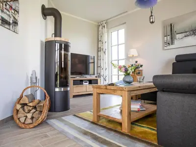 Küche/Küchenzeile in der Unterkunft Luxushaus Bodstedt mit Sauna am Bodden
