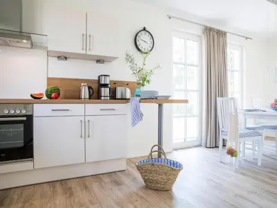 Küche/Küchenzeile in der Unterkunft Luxushaus Boddenküste mit Sauna