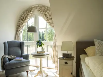 Ein Sitzbereich in der Unterkunft Luxushaus Boddenküste mit Sauna