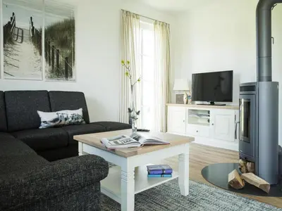 TV/Unterhaltungsangebot in der Unterkunft Luxushaus Boddenküste mit Sauna