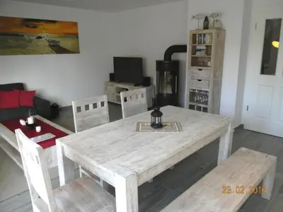 Ein Sitzbereich in der Unterkunft Schifferhaus 