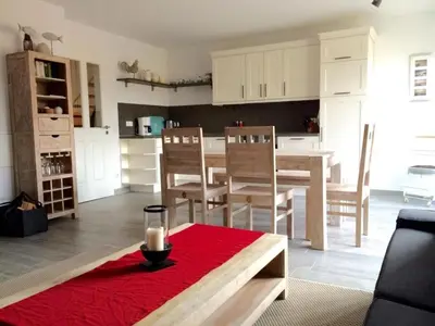 Küche/Küchenzeile in der Unterkunft Schifferhaus 