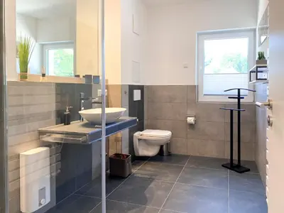 Ein Badezimmer in der Unterkunft Tordalk 10