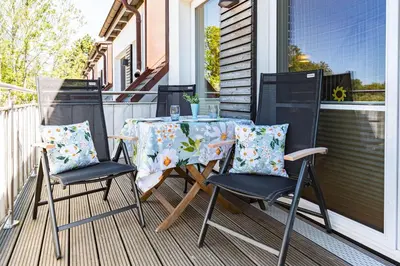 Ein Balkon oder eine Terrasse in der Unterkunft Tordalk 06