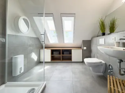 Ein Badezimmer in der Unterkunft Tordalk 06