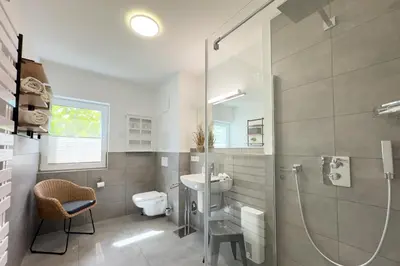 Ein Badezimmer in der Unterkunft Tordalk 06