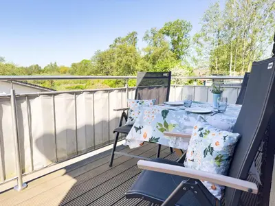 Ein Balkon oder eine Terrasse in der Unterkunft Tordalk 06