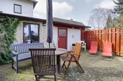 Ein Patio oder anderer Außenbereich in der Unterkunft Ferienwohnung auf dem 