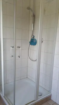 Ein Badezimmer in der Unterkunft Ferienwohnung Strandglück