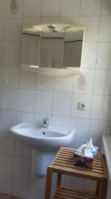Ein Badezimmer in der Unterkunft Ferienwohnung Strandglück