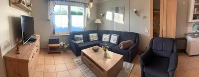 TV/Unterhaltungsangebot in der Unterkunft Seestr. 75 a Haus A ( links )
